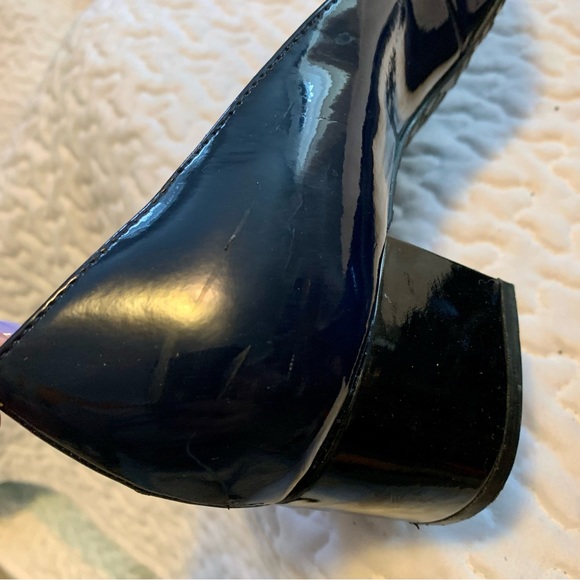 AK Anne Klein iFlex Navy + Gray Patent Pumps 👠 W7 - Picture 6 of 8